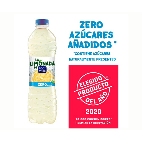 FONT VELLA Levité  Agua limón Zero botella 1,25 l