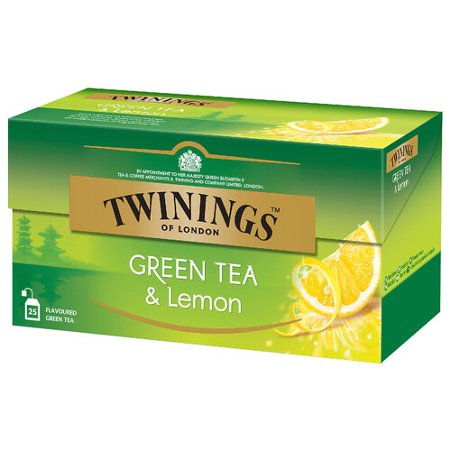 TWININGS Té verde al limón 25 uds. 50 g..