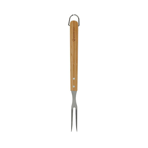 Tenedor barbacoa GARDENSTAR Inox-madera de 39cm.