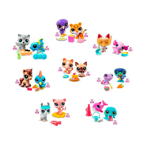 Pack de 2 mascotas de modelos variados, LITTLEST PET SHOP