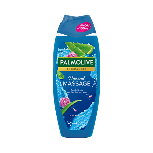 PALMOLIVE Thermal spa mineral massage Gel para ducha o baño con sal marina y aloe vera 500 ml.