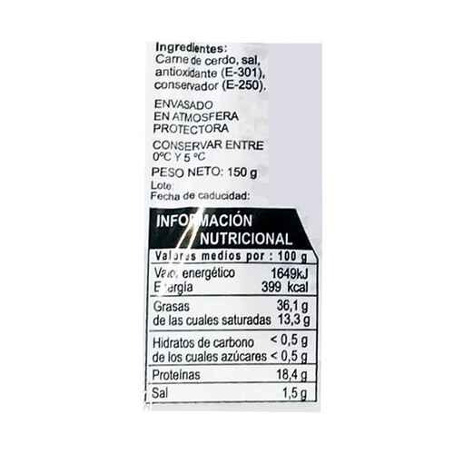 PROLONGO Budin de cerdo chicharron 150 g.