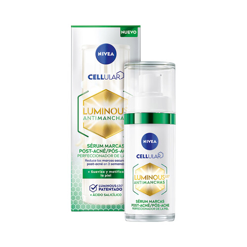 NIVEA Sérum perfeccionador de la piel, con ácido Salicílico NIVEA Cellular luminous 630º 30 ml.