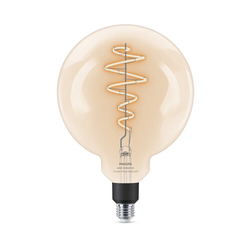 Bombilla Led inteligente de filamento E27, WiFi + Bluetooth, 6,7W=40W, blanco ajustable, 470lm, PHILIPS.