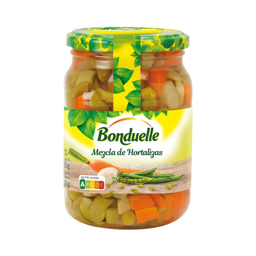 BONDUELLE Macedonia de legumbres frasco de 340 g.