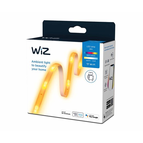 Kit de tira LED 4m, blanco regulable, WIZ.