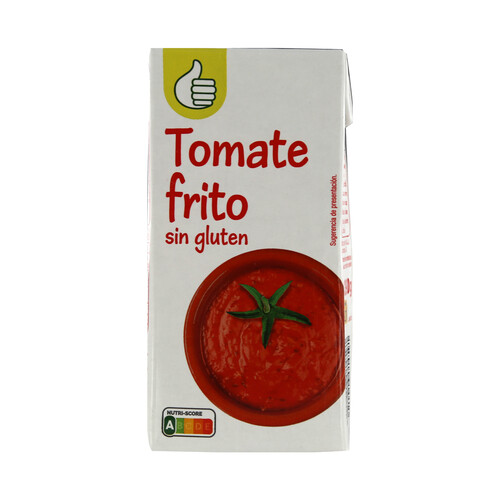 PRODUCTO ECONÓMICO ALCAMPO Tomate frito elaborado sin gluten brik de 390 g.