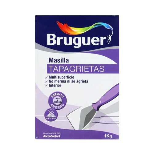 Masilla tapagrietas en polvo BRUGUER, 1Kg.