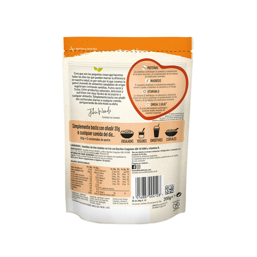 LINWOODS Semillas de lino con bacillus coagulans y vitamina D LINWOODS 200 fg.