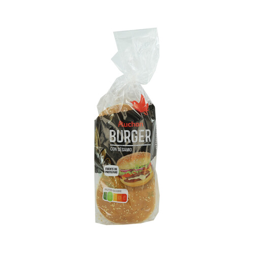 PRODUCTO ALCAMPO Pan burguer con sésamo 4 uds. 220 g.