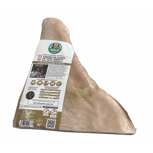 ALCAMPO CULTIVAMOS LO BUENO Centro jamón de cebo ibérico 50% raza ibérica - Loncha fina 1 mm