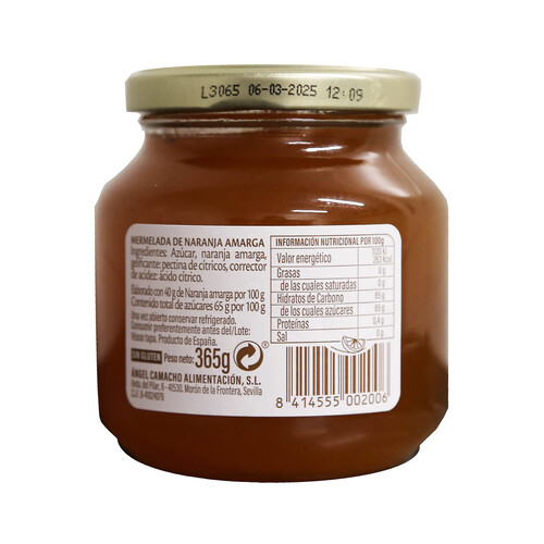 LA VIEJA FÁBRICA Mermelada de naranja amarga 365 gr.