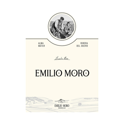 EMILIO MORO Vino tinto con D.O. Ribera del Duero botella 50 cl.