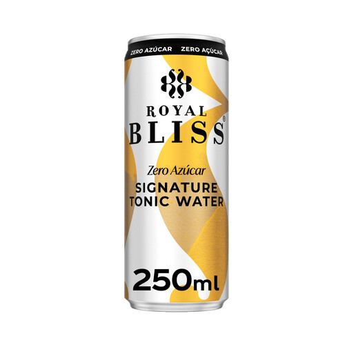 ROYAL BLISS Tónica aromatizada con notas de yuzu y mandarina, sin azúcar lata de 25 cl.