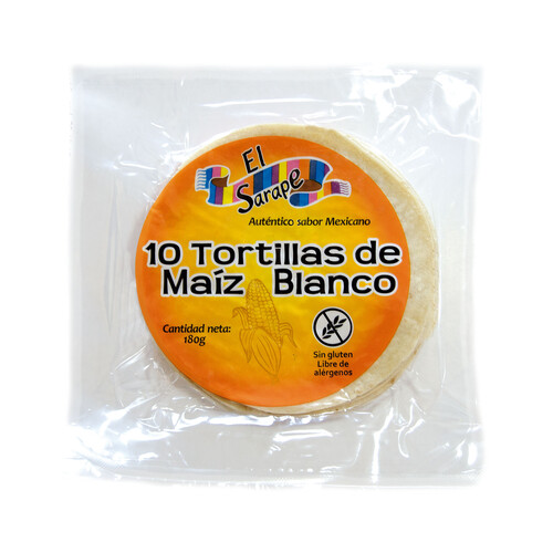 EL SARAPE Tortillas de maiz SARAPE 10 uds. 200 gr.