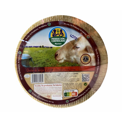 ALCAMPO CULTIVAMOS LO BUENO Queso viejo de oveja, leche cruda