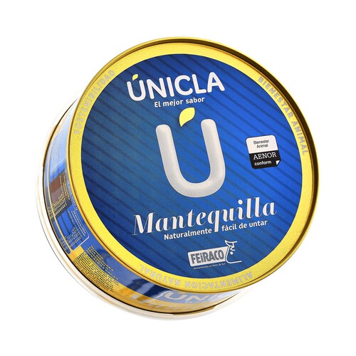 ÚNICLA Lata de mantequilla fácil de untar ÚNICLA 250 g.