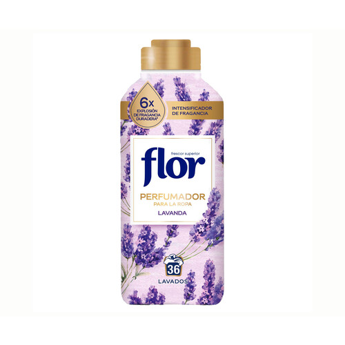 FLOR Perfumador para la ropa con aroma a lavanda, 36 lavados, 720 ml.