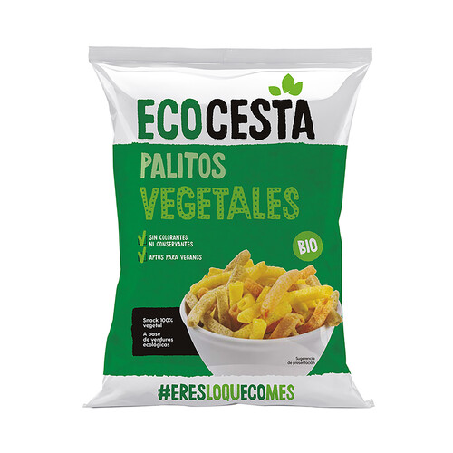 Palitos vegetales ecológicos ECOCESTA 70 g.