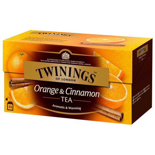 Té negro con canela y naranja TWININGS 25 uds. 50 g