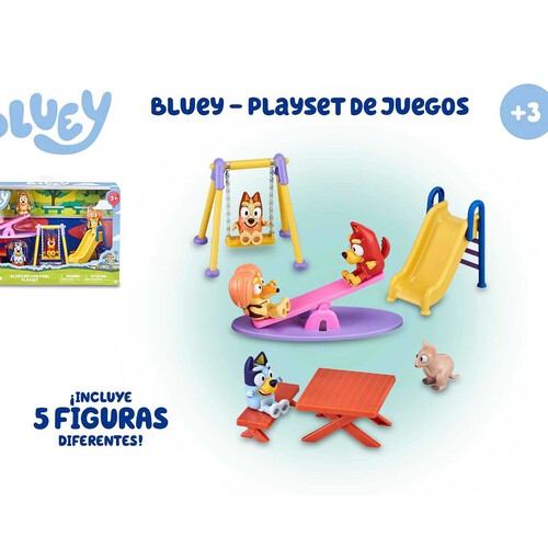 Bluey Deluxe Park Playset de juegos