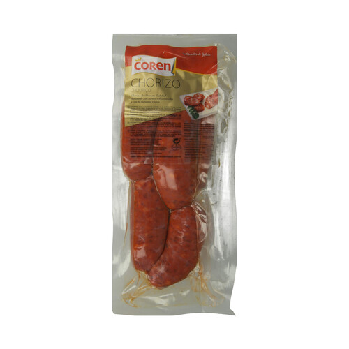 COREN Chorizo gallego de primera calidad, envasado al vacio COREN 500 g.