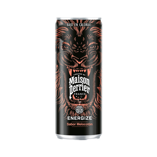 MAISON PERRIER Bebida energética con sabor a melocotón, 25 cl.