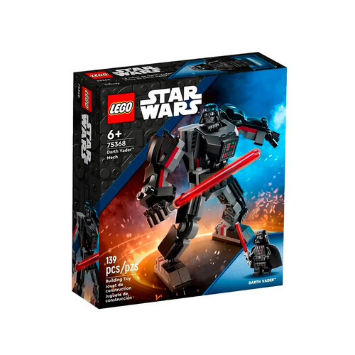 LEGO Star Wars Meca de Darth Vader con espada láser roja