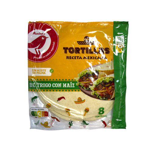 Tortillas de maíz PRODUCTO ALCAMPO 8 uds. 320 g.