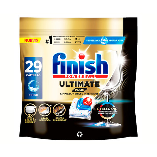 FINISH Ultimate Plus Lavavajillas a máquina 29 ds. 283 g.