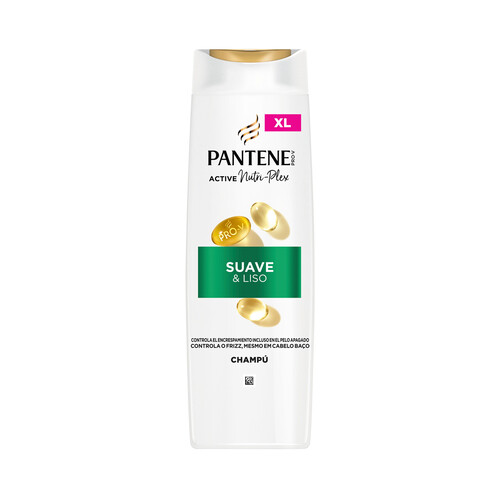 PANTENE Pro-v suave & liso Champú para cabellos encrespados y apagados 500 ml.