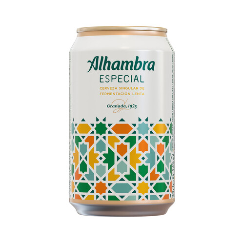 ALHAMBRA ESPECIAL Cerveza especial lata 33cl.