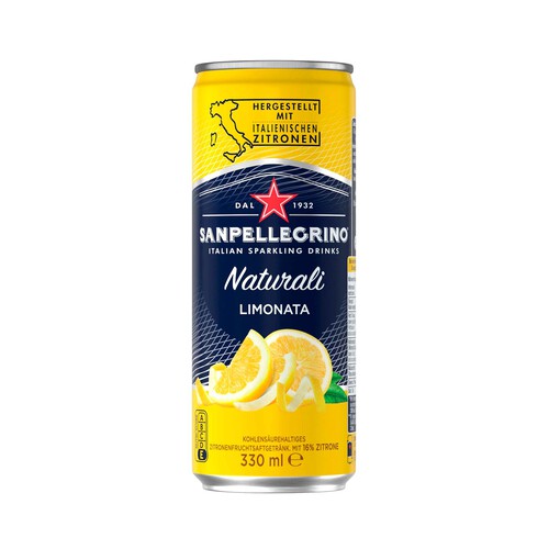 SANPELLEGRINO Agua con gas y zumo de limon 330 ml.