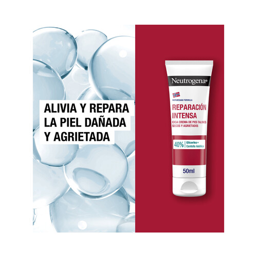 NEUTRÓGENA Crema CICA de pies con acción hidratación intensa, para talones secos y agrietados 50 ml.