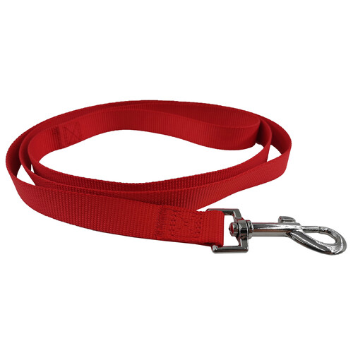 PRODUCTO ALCAMPO Correa de 2 cm. roja para perro 1.5 m.