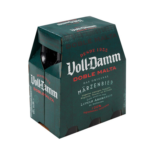 VOLL-DAMM Cerveza doble malta pack 6 x 25 cl.