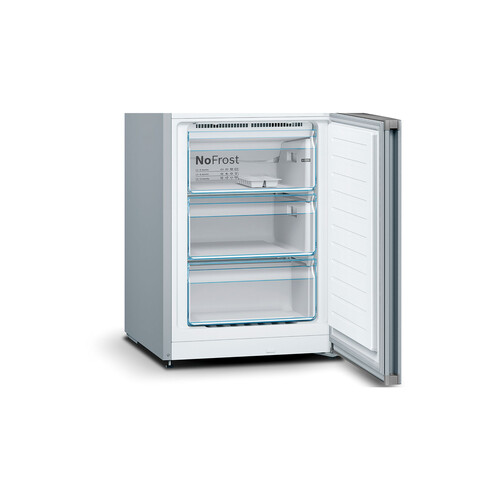 Frigorífico combi 186cm BOSCH KGN36VIEA NO FROST, clasificación energética: E, H: 186cm, A: 60cm, F: 66cm, capacidad total: 324L.