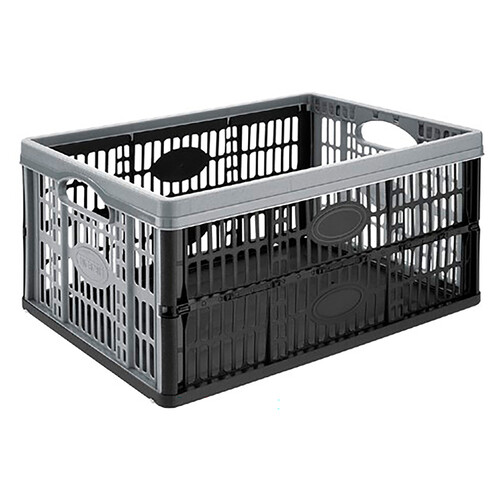 Caja plegable color negro y gris, 32 litros, ACTUEL.