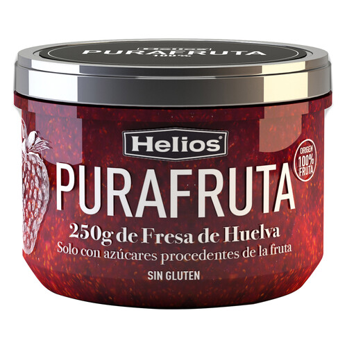 HELIOS Fruta para untar de fresa de Huelva HELIOS PURAFRUTA 250 g.