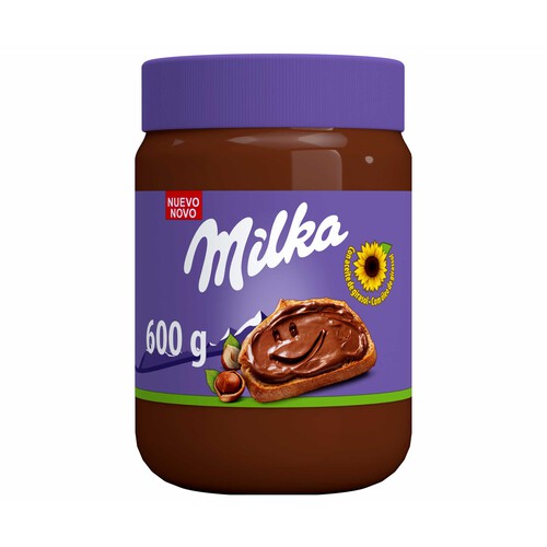 Crema de cacao con sabor a chocolate MILKA 600 g.