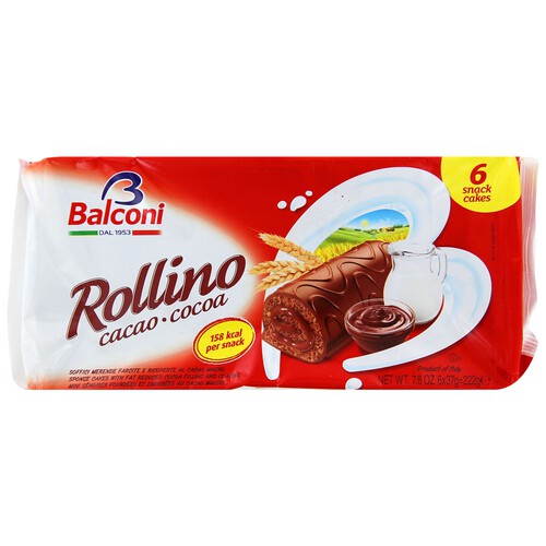 BALCONI Rollinos de Cacao BALCONI 6 uds. de 37 g.