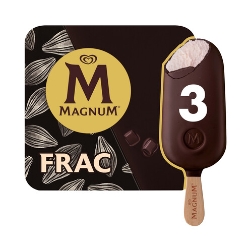 MAGNUM Collection frac bombón helado de nata recubierto de chocolate 3 x 90 ml.