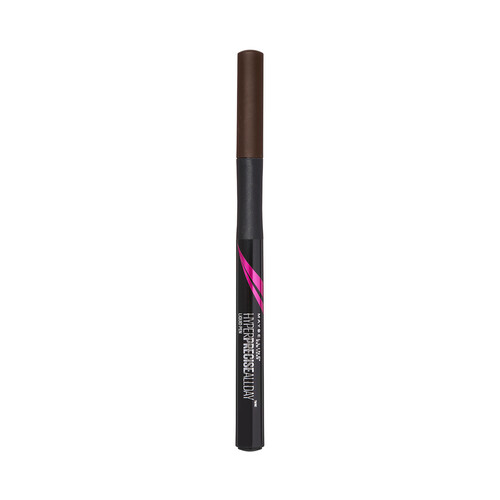 MAYBELLINE Hyper precise all day tono 710 Brown Delineador (Eyeliner) líquido waterprof, de larga duración.