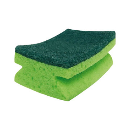 VILEDA Ultra fresh Estropajos de fibra verde con esponja, resistentes a las bacterias 4 uds.