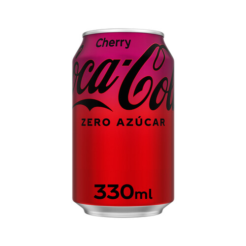 COCA COLA Zero  Refresco de cola cherry lata de 33 cl.