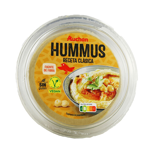 AUCHAN Hummus receta clásica 500 g Producto Alcampo