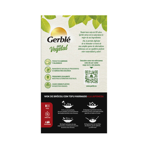 GERBLÉ Bio Tofu marinado a la japonesa 280 g.