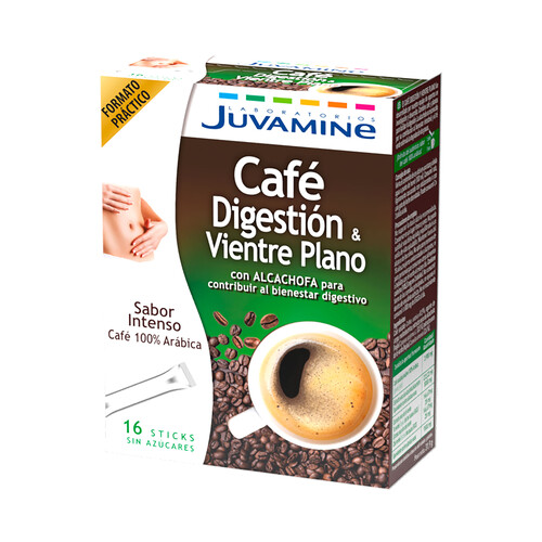 JUVAMINE Café digestión, vientre plano con alcachofa 16 uds. 