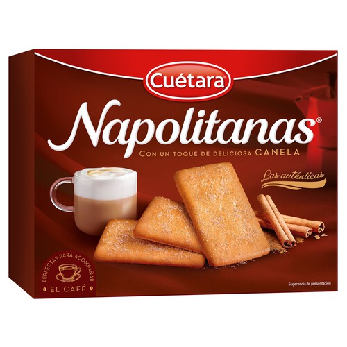 CUÉTARA Galletas Napolitanas con un toque de canela 426 g.