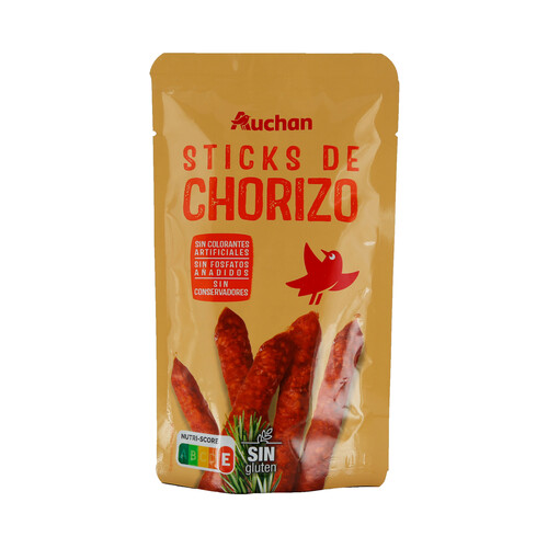 AUCHAN Sticks de chorizo 50 g. Producto Alcampo